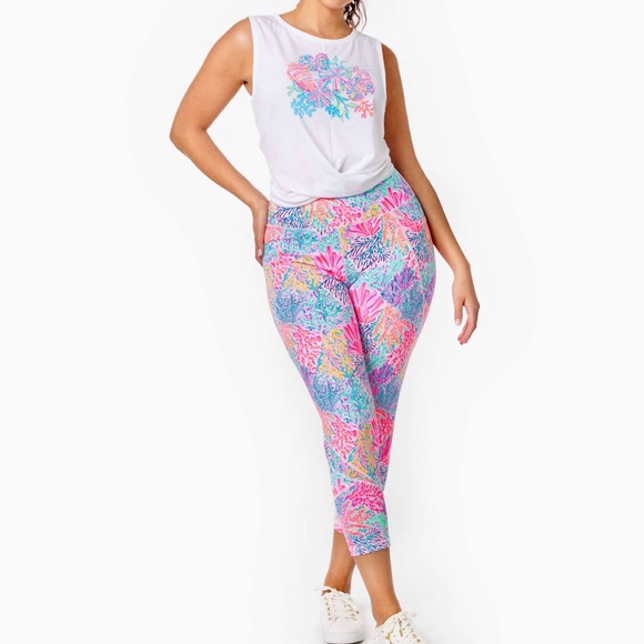 Leggings- Lilly Pulitzer Weekender high rise leggings LPBOX2-11 - Picture 5 of 10
